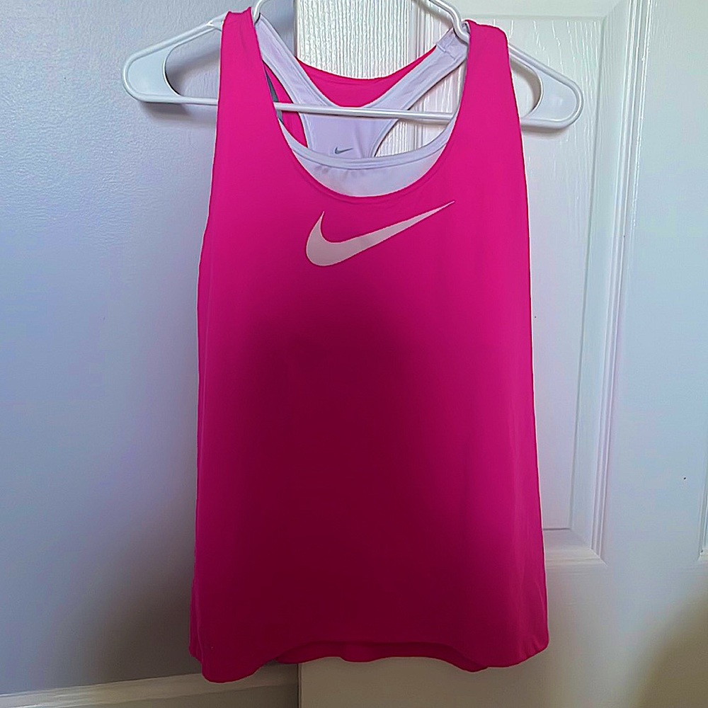 Pink Nike TangTop with built-in bra